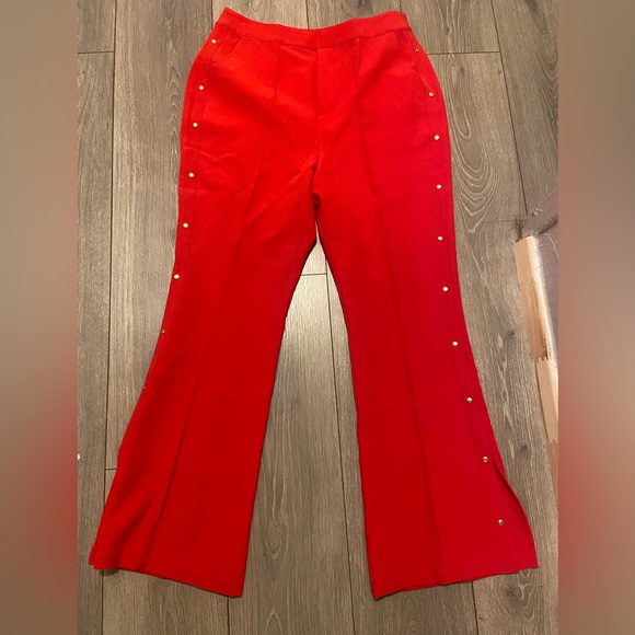 New-Red Pants side studs size 10P - Picture 2 of 7